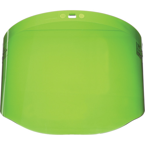 Faceshield Window, Polycarbonate, Green Tint Oxymax Inc