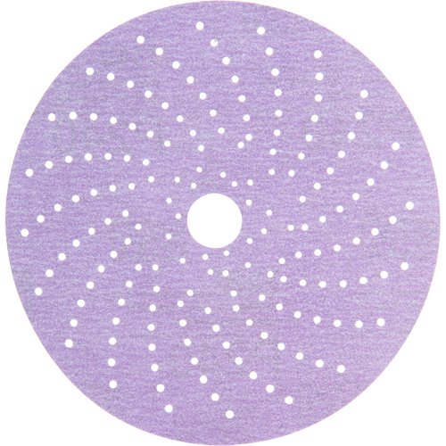 Hookit Purple Clean Sanding Disc, 6" Dia., P240 Grit, Aluminum Oxide, C-Weight Oxymax Inc