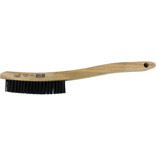 Brosse de nettoyage &eacute;conomique &agrave; manche courb&eacute;, Laiton, 3 x 19 rangs de fils, Longueur 13-3/4" Oxymax Inc