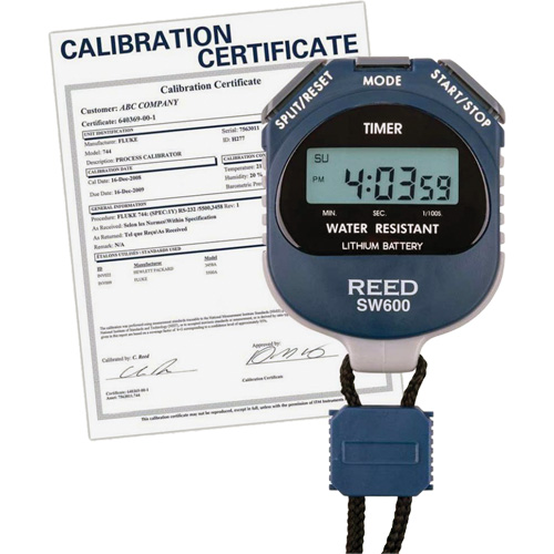 REED SW600 Stopwatch with ISO Certificate, Digital, Water Resistant Oxymax Inc