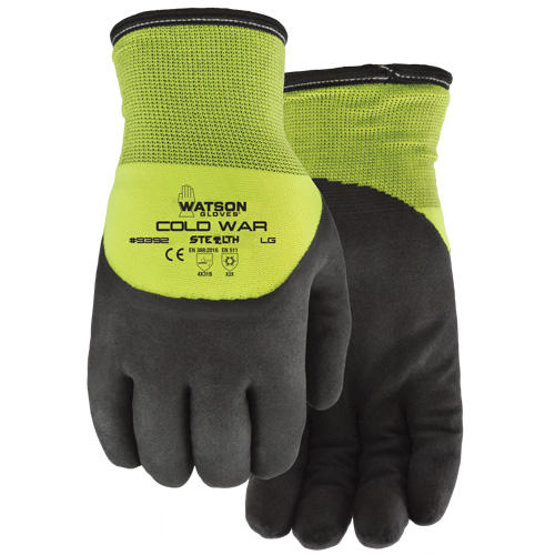 Stealth Cold War Thermal Gloves, Large, Foam Nitrile Coating Oxymax Inc