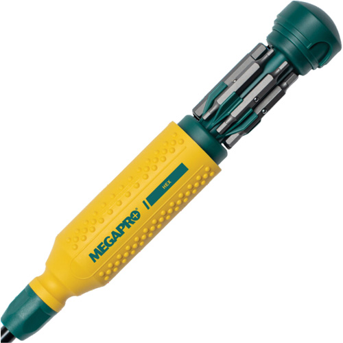 Original Hex 15-in-1 Multi-Bit Screwdriver, 8-37/50" L, Textured Handle Oxymax Inc