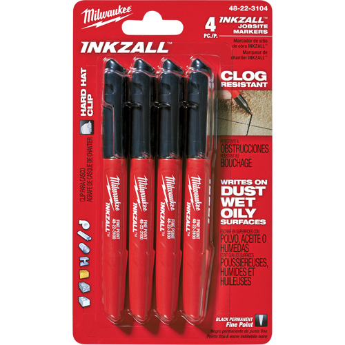 Marqueur Inkzall, Noir, Pointe Fin Oxymax Inc