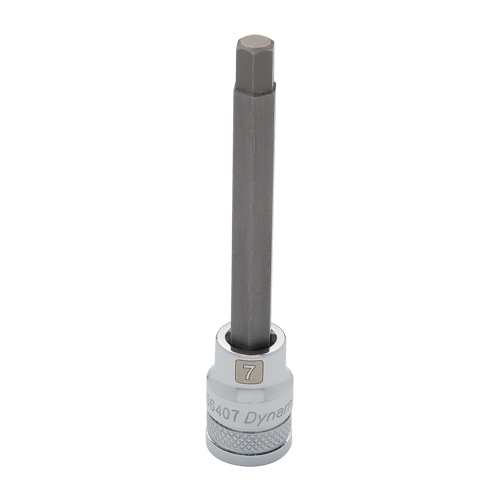 Long Metric Bit Socket, 10 mm x 3-5/8" L, 3/8" Drive Oxymax Inc