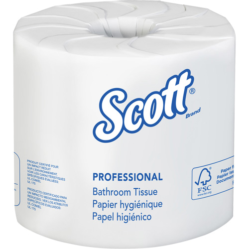 Papier hygi&eacute;nique Scott Essential, 2 Pli, 506 Feuilles/Rouleu, Longueur 169', Blanc Oxymax Inc