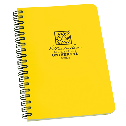 Carnet de notes de poche &agrave; spirale lat&eacute;rale, Couverture souple, Jaune, 64 Pages, 4-5/8" , 7"  Oxymax Inc