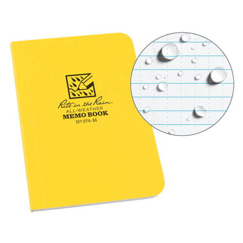 Memo Book, Soft Cover, Yellow, 112 Pages, 3-1/2" W x 5" L Oxymax Inc