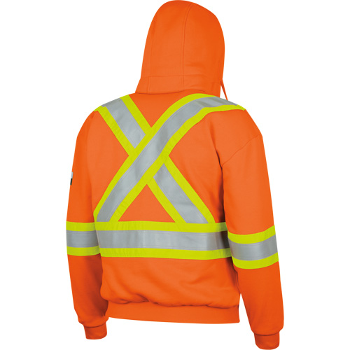 338SF Capuche &agrave; fermeture &eacute;clair ignifug&eacute;e, Hommes, T-Grand, Orange haute visibilit&eacute;, 22 cal/cm² Oxymax Inc