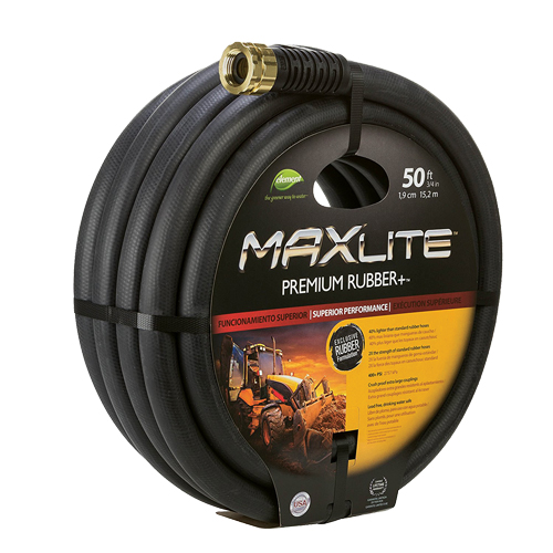 Tuyau d'eau MAXLite, Caoutchouc, 3/4" dia. x 50' lo Oxymax Inc