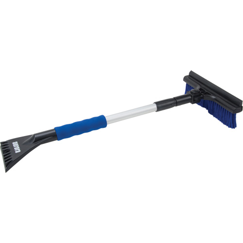 Snow Brush, Telescopic, Polypropylene Blade, 32-1/2" Long, Blue Oxymax Inc
