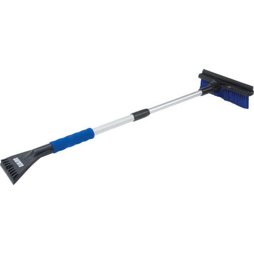 Snow Brush, Telescopic, Polypropylene Blade, 32-1/2" Long, Blue Oxymax Inc