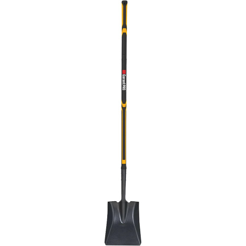 Pro Square Point Shovel, Fibreglass, Tempered Steel Blade, Straight Handle, 48" Long Oxymax Inc
