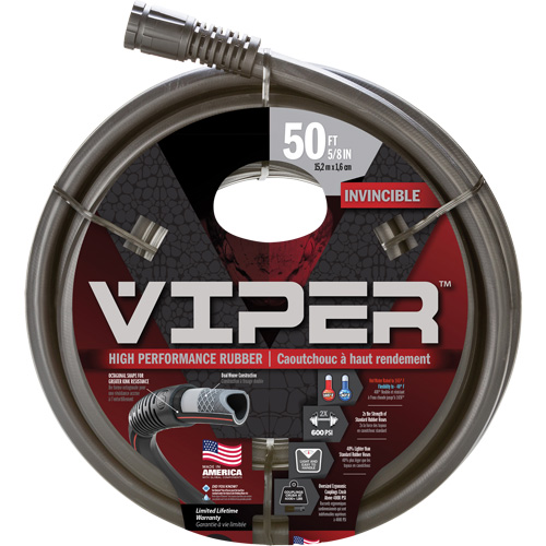 Tuyau haute performance Viper, Caoutchouc, 5/8" dia x 50' Oxymax Inc