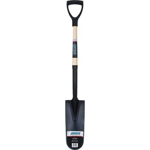 Heavy-Duty Drain Spade, Carbon Steel, 16" x 6" Blade, 29" L, D-Grip Handle Oxymax Inc