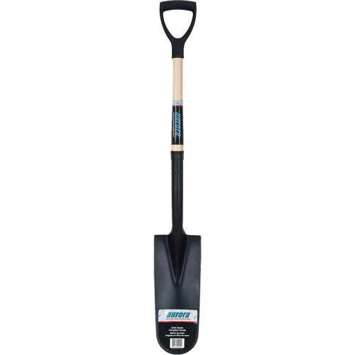 Drain Spade Shovel, Tempered Steel, 14" x 6" Blade, 30" L, D-Grip Handle Oxymax Inc