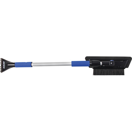 Brosse &agrave; neige, T&eacute;lescopique, lame Mousse de CAV/E, 48" Longueur, Noir/Bleu Oxymax Inc