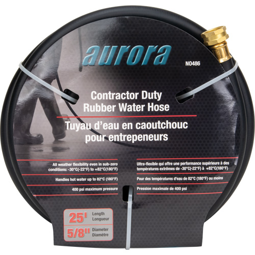 Contractor Duty Rubber Hose, Rubber, 5/8" dia. x 25' Oxymax Inc