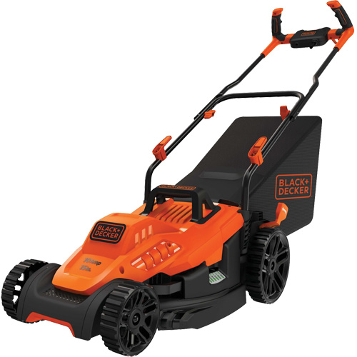 Lawn Mower with Comfort Grip Handle, Push Walk-Behind, Electric, 15" Cutting Width Oxymax Inc