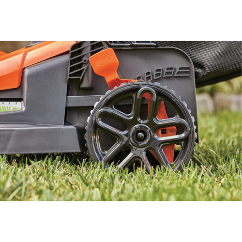 Lawn Mower with Comfort Grip Handle, Push Walk-Behind, Electric, 15" Cutting Width Oxymax Inc