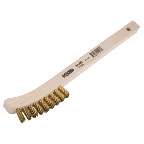 Petites brosses de nettoyage, Laiton, 2 x 9 rangs de fils, Longueur 8-5/8 Oxymax Inc