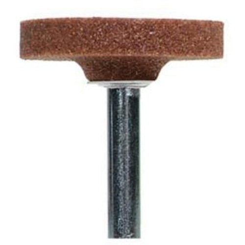 Vitrified Bond Mounted Points, W235, Aluminum Oxide, 1-1/2" Dia., 1/4" L, 60 Grit Oxymax Inc