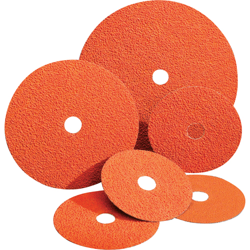 Blaze&reg; Fiber Discs, Ceramic Alumina, 24, 4-1/2" Dia x 7/8" Arbor Oxymax Inc