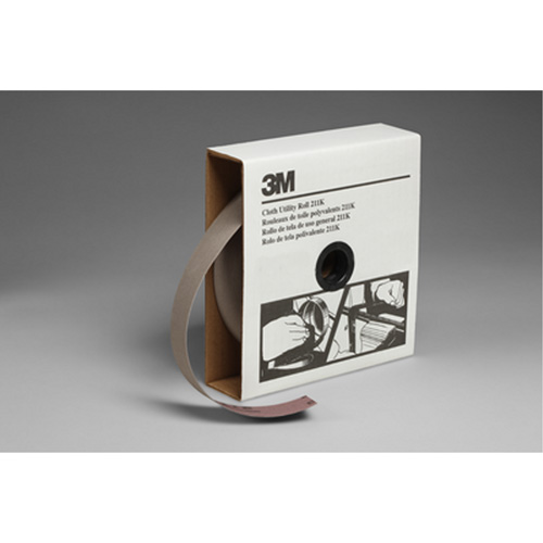 Utility Roll 211K, Aluminum Oxide, 1-1/2" W x 150' L, 220 Grit Oxymax Inc