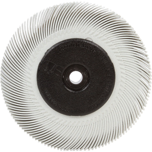 Brosse radiale en soies Scotch-Brite, C&eacute;ramique, Grain 120, 6" dia. Oxymax Inc