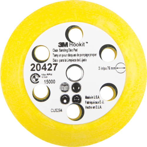 Ensemble pour disque de ponçage net Hookit, dia 3" Oxymax Inc