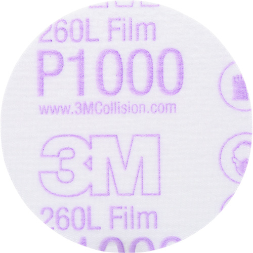 Disque dor&eacute; Hookit, dia 3", Grain P1000, Oxyde d'aluminium, Poids C Oxymax Inc