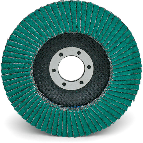 Disques &agrave; lamelles 577F, 4-1/2" x 7/8", Type 29, Grain 40, Zirconium Oxymax Inc
