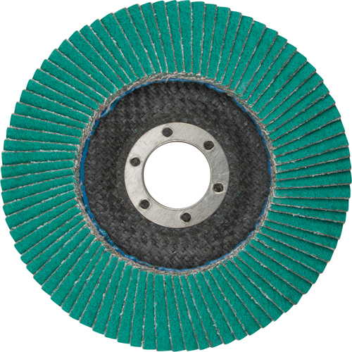 Disques &agrave; lamelles 577F, 4-1/2" x 7/8", Type 29, Grain 60, Zirconium Oxymax Inc