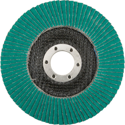 Flap Wheels - 577F Flap Discs, 4-1/2" x 7/8", Type 29, 80 Grit, Zirconium Oxymax Inc