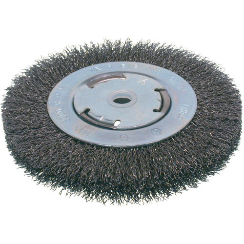 Brosses &eacute;conomiques &agrave; fils cr&ecirc;p&eacute;s - Face moyenne, 8" dia., Fils 0.008, Arbre 2" Oxymax Inc