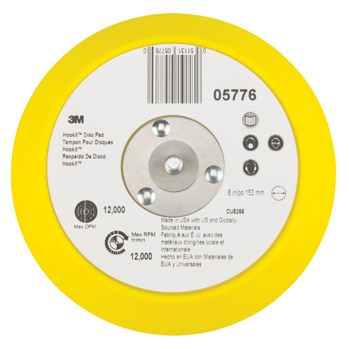 Patin pour disque Hookit, dia 6" Oxymax Inc