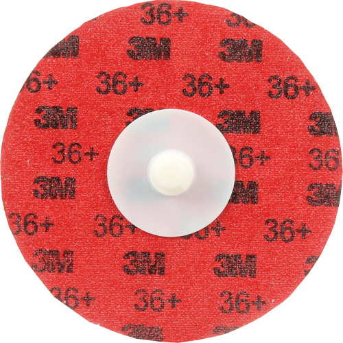 Disque &agrave; d&eacute;ligner durable II Roloc Cubitron, 3" dia., Grain 36+, C&eacute;ramique Oxymax Inc