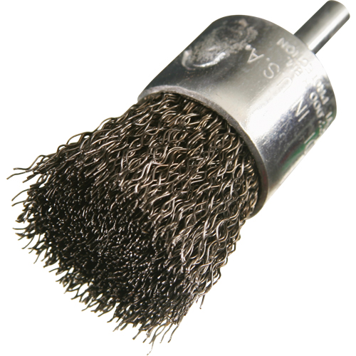 Crimped Wire End Brushes, 1", 0.005" Fill, 1/4" Shank Oxymax Inc