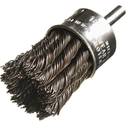 Knotted Wire End Brushes, 3/4" Dia., 0.014" Wire Dia., 1/4" Shank Oxymax Inc