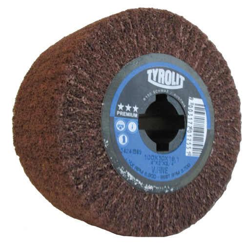 Pro-Line Surface Conditioning Drum, 4" Dia. x 2" W, 3/4" Arbor, Very Fine Grit, Aluminum Oxide Oxymax Inc