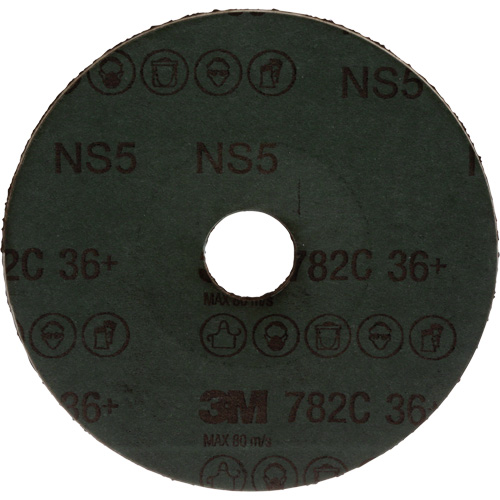 782C Fibre Disc, Ceramic Grain, 36+, 5" Dia x 7/8" Arbor Oxymax Inc