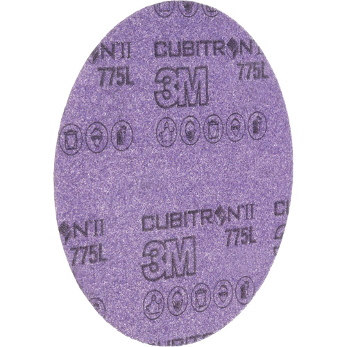 3M Hookit Film Disc, 6" Dia., 320+ Grit, Ceramic, C-Weight Oxymax Inc