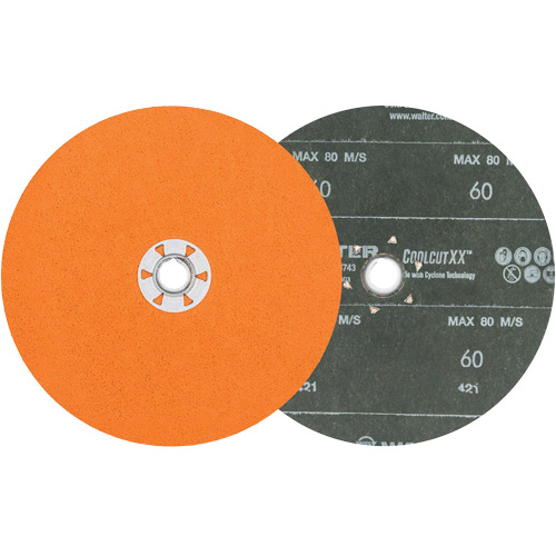 Coolcut XX Sanding Disc, 7" Dia., 60 Grit, Ceramic Oxymax Inc