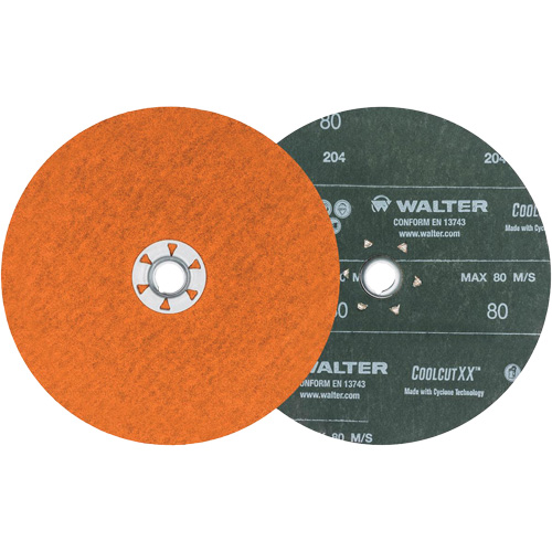 Disque de sablage Coolcut XX, 7" dia., Grain 80, C&eacute;ramique Oxymax Inc