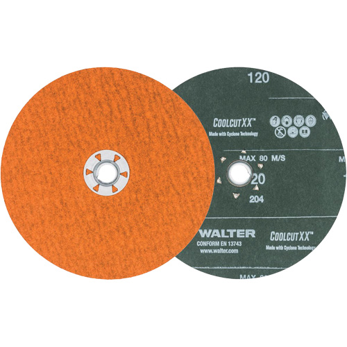 Disque de sablage Coolcut XX, 7" dia., Grain 120, C&eacute;ramique Oxymax Inc