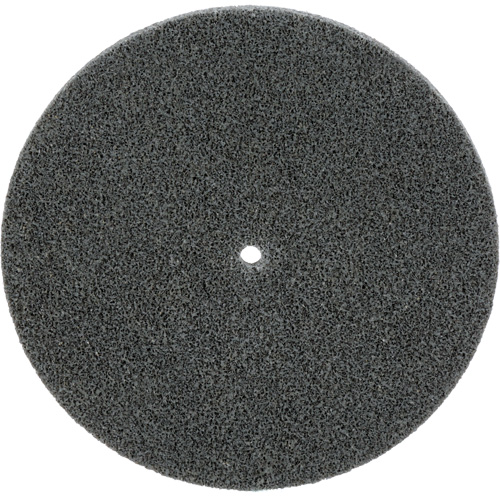 Meule unitaris&eacute;e EXL Scotch-Brite, 5" x 1/4", Arbre de 1/4", Grain de Fin, Carbure de silicium Oxymax Inc