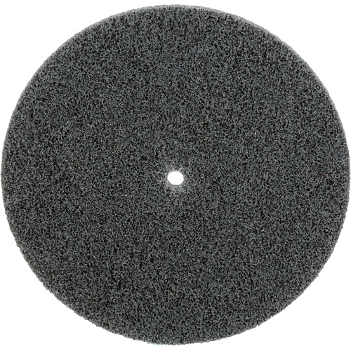 Meule unitaris&eacute;e EXL Scotch-Brite, 5" x 1/4", Arbre de 1/4", Grain de Fin, Carbure de silicium Oxymax Inc