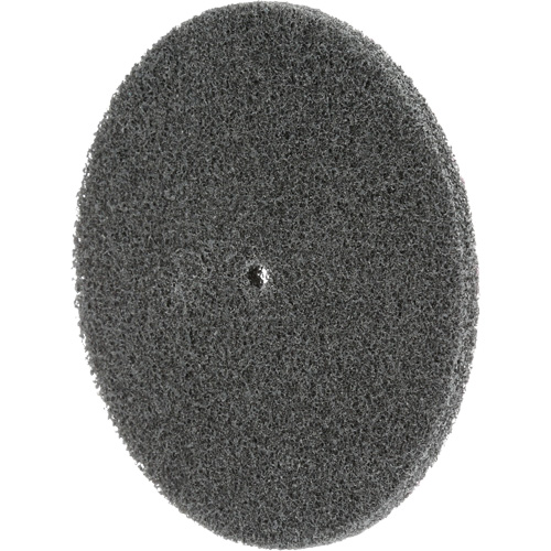 Meule unitaris&eacute;e EXL Scotch-Brite, 5" x 1/4", Arbre de 1/4", Grain de Fin, Carbure de silicium Oxymax Inc