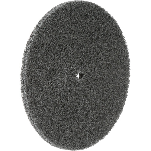 Meule unitaris&eacute;e EXL Scotch-Brite, 5" x 1/4", Arbre de 1/4", Grain de Fin, Carbure de silicium Oxymax Inc