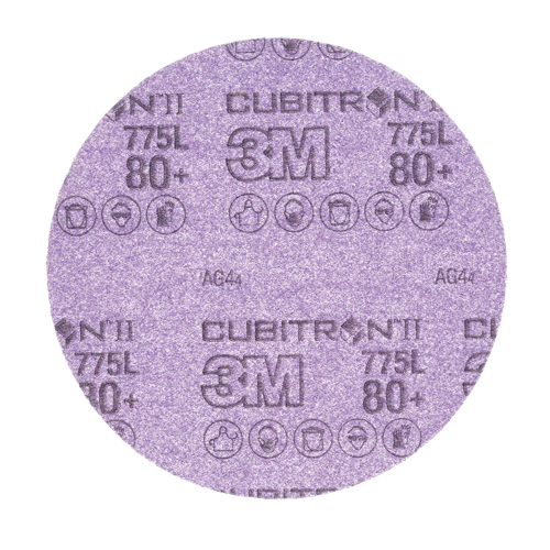 Cubitron II Stikit Film Disc Roll, 6" Dia., 80+ Grit, Ceramic Oxymax Inc