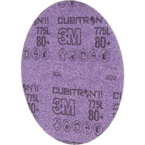 Cubitron II Stikit Film Disc Roll, 6" Dia., 80+ Grit, Ceramic Oxymax Inc